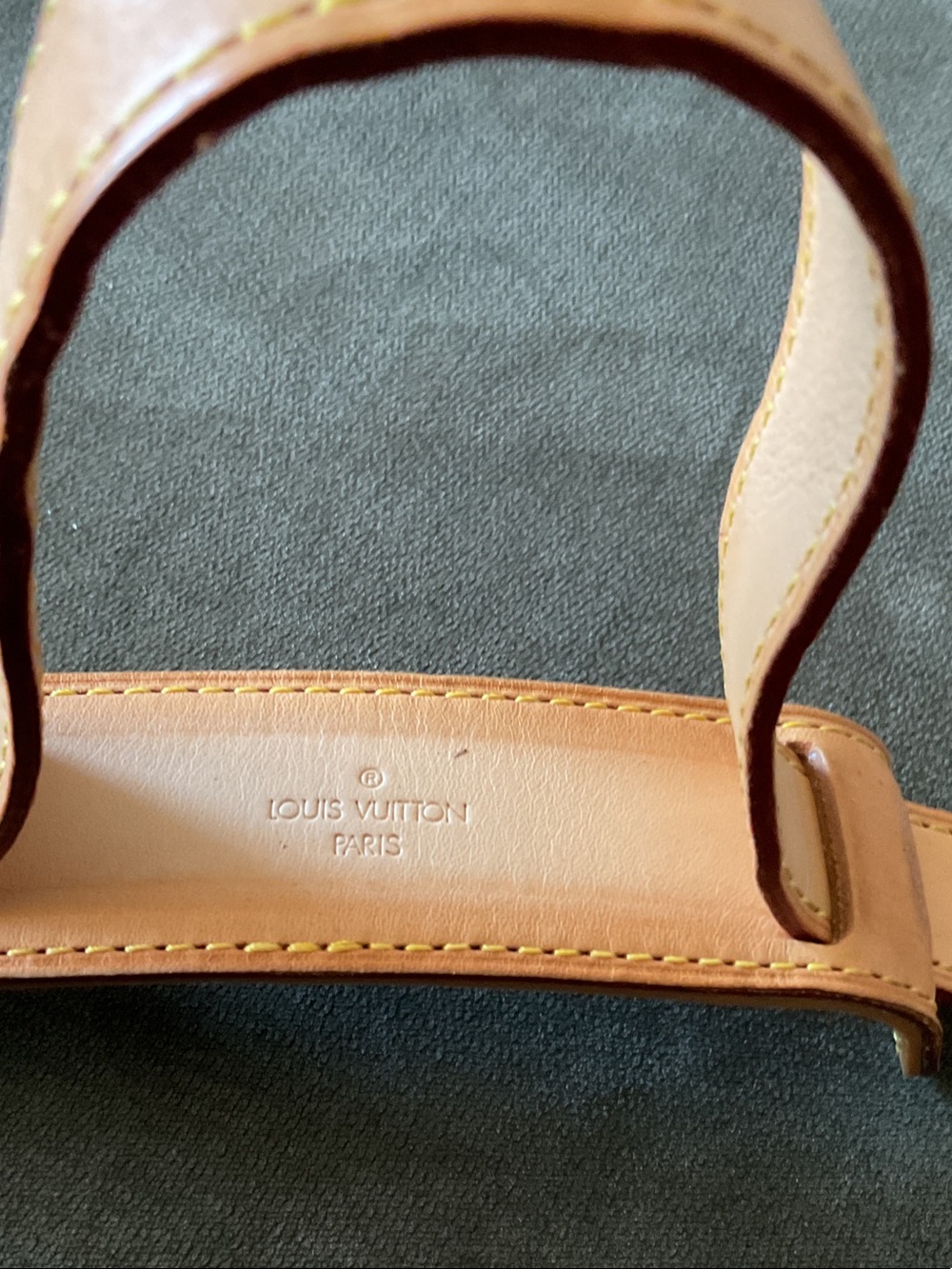 Louis Vuitton Tan and Dark Brown Shoulder Strap